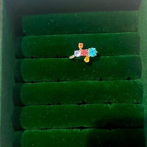 Gorgeous multi-gemstone, white gold ring!